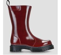 Dr. Martens Boots Rejena Mid Cherry Red Laquered Leather in Bordeaux 37
