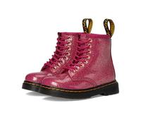 Boots enfant filles Dr. Martens 1460 T Fuchsia Silver Nebula Glitter Rose 23