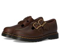 Dr. Martens Chaussures plates Mary Jane 8065 J (petit grand enfant) pour fille, marron foncé, 11 Little Kid