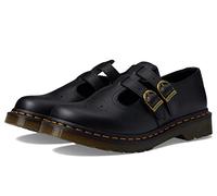 Dr. Martens Femme Vegan 8065 Chaussures Plates Mary Jane, Félix Noir Rub Off, 4 UK