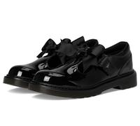 Dr. Martens Chaussures plates Polley II Bow Y (grand enfant) Mary Jane pour fille, noir, 5 Big Kid