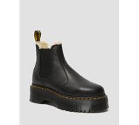 Dr Martens Chelsea Boots Plateformes 2976 Quad Fourrées - Black Pisa - 40