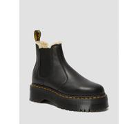 Dr Martens Chelsea Boots Plateformes 2976 Quad Fourrées - Black Pisa - 40