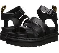 Dr. Martens Chunky 3 Strap Sandal, Sandales Plateforme, Black Brando,