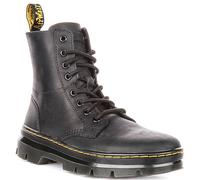 Dr Martens Combs Bottines Femme Cuir Noir 8 Œillets à Lacets