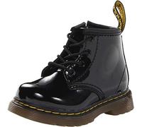 Dr. Martens Delaney, Boots mixte enfant - Noir (Black Patent Lamper) - 33 EU ( 1 UK )