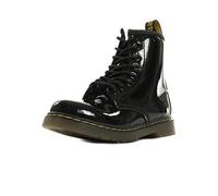 Dr. Martens Delaney, Boots mixte enfant - Noir (Black Patent Lamper) - 35 EU ( 2.5 UK )