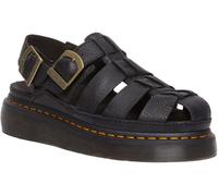 DR MARTENS Dr. Martens Black Wrenlie Grizzly Fisherman Leather Sandals