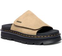 DR MARTENS Dr. Martens Tan Brown ZebZag Savannah Suede Slider Sandals