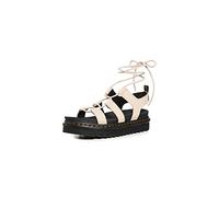 Dr. Martens Femme Nartilla Boots, Parchment Beige Milled Nappa, 40 EU