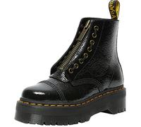 Dr. Martens Femme Sinclair Amphibians, Black Distressed Patent, 41 EU