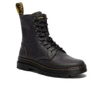 Dr. Martens Homme Combs Leather Gunmetal Saddleback Plateforme, Noir, 44 EU