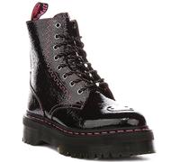 Dr Martens Jadon Tp Bottine à Lacets Plateforme Femme Noir Cuir Verni EU 36-42