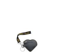 Dr. Martens Micro Sac à main Heart Black Kiev 11x10 cm Cuir Noir avec Porte-clés