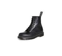 Dr. Martens Mixte 8 Eye Boot Flat-sheets, Noir, 38 EU