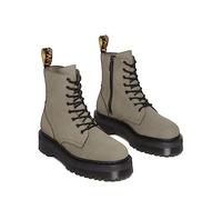 DR MARTENS Mixte 8 Eye Boot, Nickel Grey Milled Nubuck WP, 43 EU