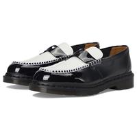 Dr. Martens Mocassins plats Penton Heart pour femme, noir/blanc, 42 EU