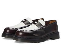 Dr. Martens Mocassins plats Penton Heart pour femme, Rouge cerise/blanc, 37 EU