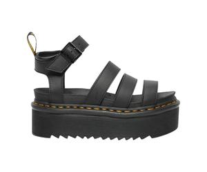Dr. Martens - Mules compensées Zebrilus Platform - Femme - Chaussures - Noir - Taille: 40 EU