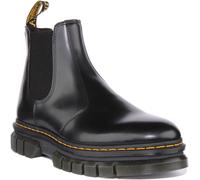 DR MARTENS Rikard Plateforme Cuir Semelle Chelsea Bottes Hommes en Noir 7 - 12