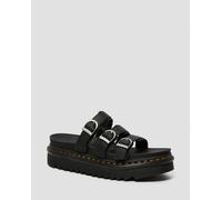 DR MARTENS Femme Slide Sandal, Black Hydro, 36 EU
