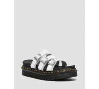 Dr Martens Sandales Claquettes Blaire En Cuir - White Hydro Leather - 38