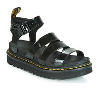 Dr. Martens Sandales compensées BLAIRE BLACK PATENT LAMPER in Noir 41