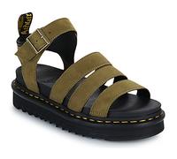 Dr. Martens Sandales compensées Blaire Muted Olive Tumbled Nubuck in Kaki 40