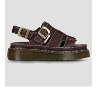 Dr. Martens Sandales compensées Wrenlie Sandal Dark Brown Grizzly in Marron 39