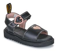 Sandales enfant filles Dr. Martens Marlowe Hearts J Black+Powder Pink Noir 30