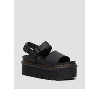 Dr Martens Sandales Plateformes Voss Quad En Cuir À Brides - Black Hydro Leather - 39