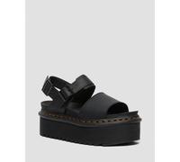 Dr Martens Sandales Plateformes Voss Quad En Cuir À Brides - Black Hydro Leather - 40