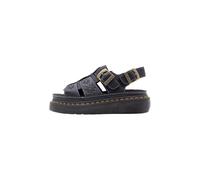 Dr. Martens - Sandales plateforme de pêcheur en cuir Nappa à bout ouvert Wrenlie Dr. Martens - Femme - Chaussures - Noir - Taille: 39 EU