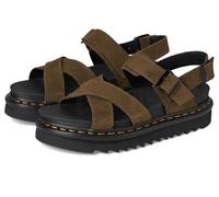 Dr. Martens Voss II Sandales pour femme, Olive, 38 EU