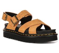 Dr Martens Voss II Semelle Ruban Slingback Boucle Sandale Femme En Tan EU 36-42