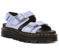 Dr Martens Zebzag Suède Plateforme à Enfiler Sandale Femmes en Bleu EU 36-42