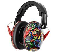 Dr.meter Casque Anti Bruit Enfant, SNR 27dB Enfant Facilement Réglable Pliable Cache-Oreilles pour Dormir étudier Tirer pour l’Autisme Feux d’Artifice Concert Bandeau Camion Monstrueux