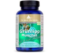 Dr. Michalzik Lot de 120 capsules d'extrait de coquillage à lèvres vertes | 1 110 à 2 220 mg d'extrait de coquille verte • Fabrication allemande propre • Sans additifs