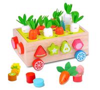 Dr. MUYA® Jouet Montessori 1 2 3 Ans, Jouet Bébé 1 an, Jeu Montessori 1 an, Jeux Enfant 2 an, Jouets Éducatifs, Jouets de Motricité, Jouets en Bois, Cadeau 1-3 Ans Fille Garçon