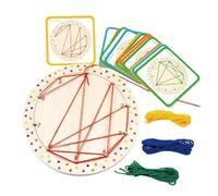 Dr. MUYA® Montessori Jouet 3 4 5, Jeu Enfant 3 Ans, Jeux Montessori, Motricité Fine, Géoplanche, Coordination Œil-Main, Capacité Pratique, Cadeau 3-5 Enfants Garçon Fille