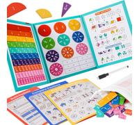 Dr. MUYA® Puzzle Educatif de Fractions Magnétiques en Tríptico | Fraction Magnetique pour 5 6 7 8 9, Jeux pour Apprendre Les Fractions, Learning Ressources, Apprentissage des fractions