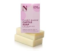 Dr. Natural Castile Bar Soap - Savon solide anti-acné - Polyvalent visage, corps, cheveux - Peau sensible - Lavande - 2 pcs