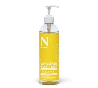 Dr. Natural Multi-Purpose Bébé + Kids Soap - Gel doux corps et shampoing au karité - Sans parfum pour nouveaux-nés - 473 ml