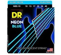 DR NBE-10 - Hi-Def Neon - Blue, jeu guitare électrique, Medium 10-46