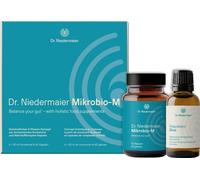 Dr. Niedermaier Mikrobio-M | 6 x 50 ml de concentré + 60 gélules | Concept en 2 phases | avec 8 souches de bactéries & inuline