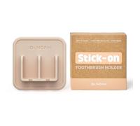 Dr.NOAH Porte-Brosse à Dents Mural en Silicone | Ventouse puissante | Facile à enlever et à réutiliser | Beige Sable