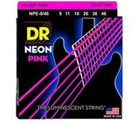DR NPE-9-46 - Hi-Def Neon - Pink, jeu guitare électrique, Light à Medium 9-46 G