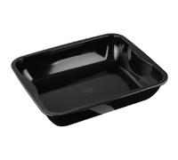 Dr Oetker 1300 Plat à four, Plat de cuisson, Plat poulet, Tian de légumes, Plat four, Acier inoxydable, Email, Noir, 40 cm x 34 cm