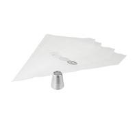 Dr Oetker 1376 douille étoile et 4 poche, Douille pâtisserie, Douille de Noël, Acier inoxydable, Plastique