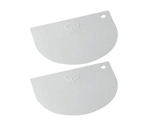 Dr. Oetker 1635 Lot de 2 spatules classiques en plastique souple Blanc